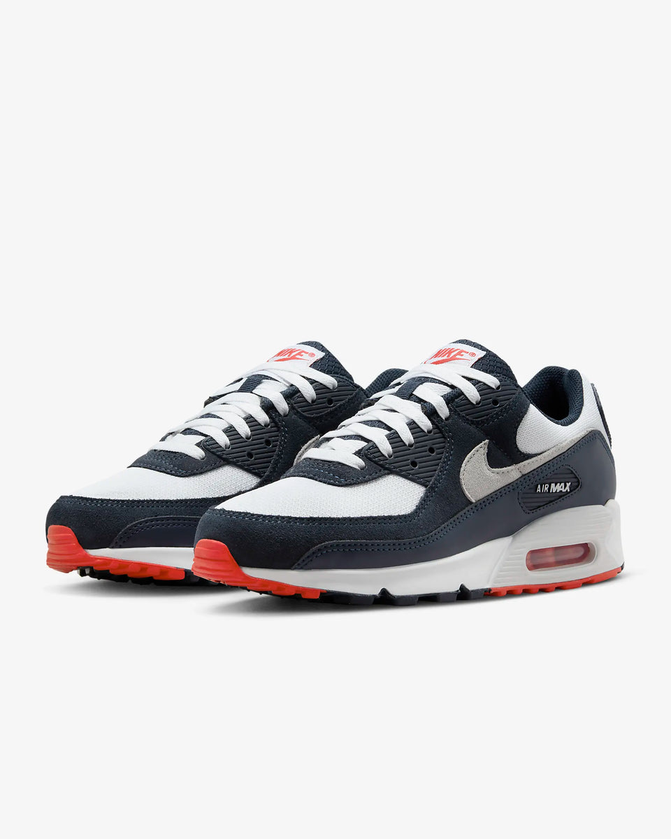 Nike Air Max 90 - Obsidian / White / Track Red / Pure Platinum