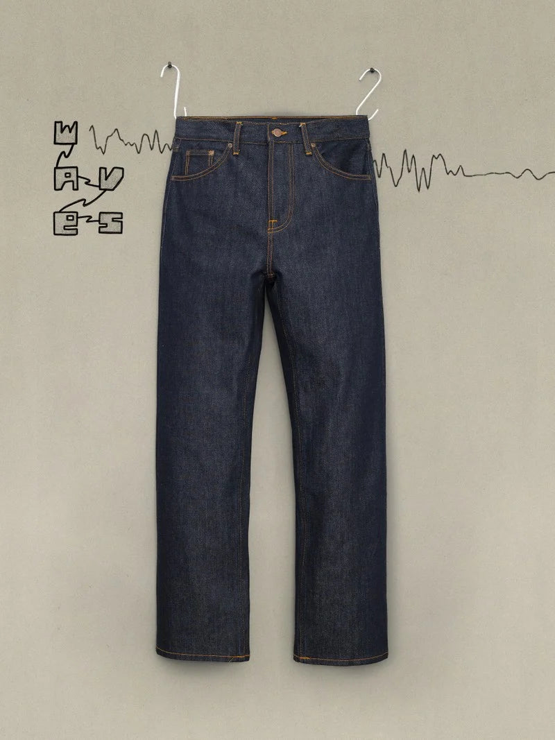 Nudie Tuff Tony - Dry Ecru Waves - Stencil