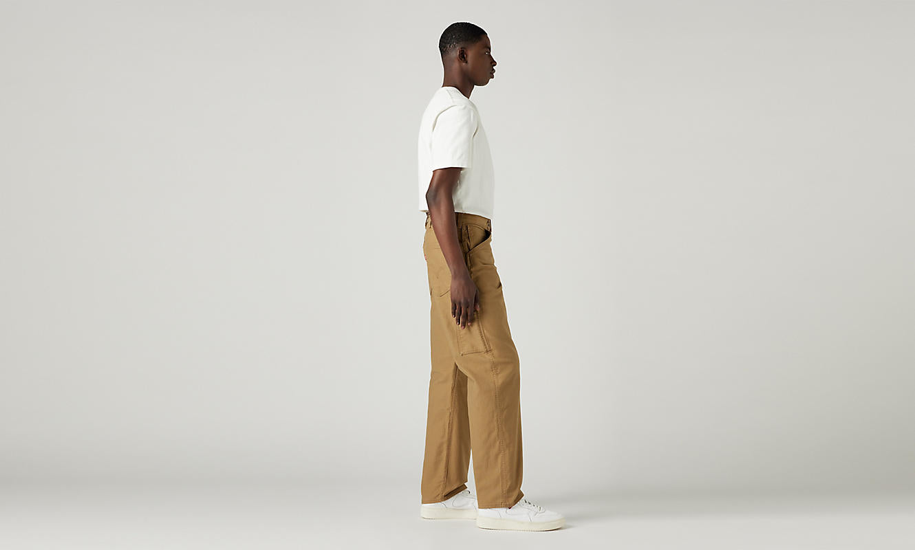 Levi's Men's Workwear 565 Loose Straight Utility Pant - Ermine - Stencil