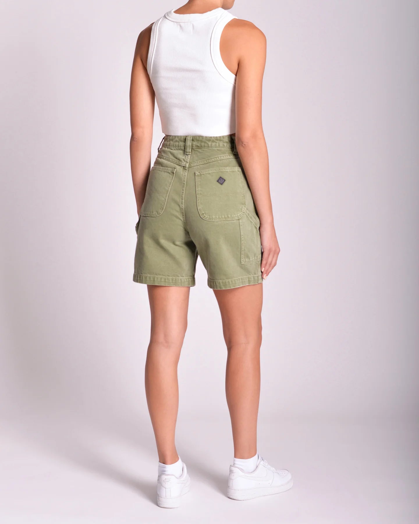 ABrand Carrie Carpenter Short - Faded Army - Stencil