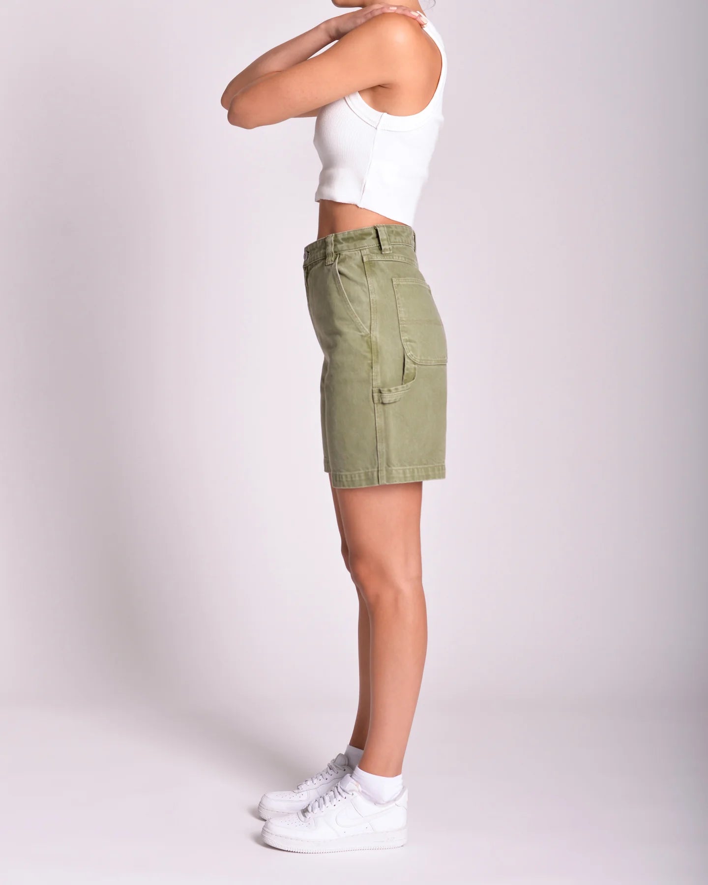 ABrand Carrie Carpenter Short - Faded Army - Stencil