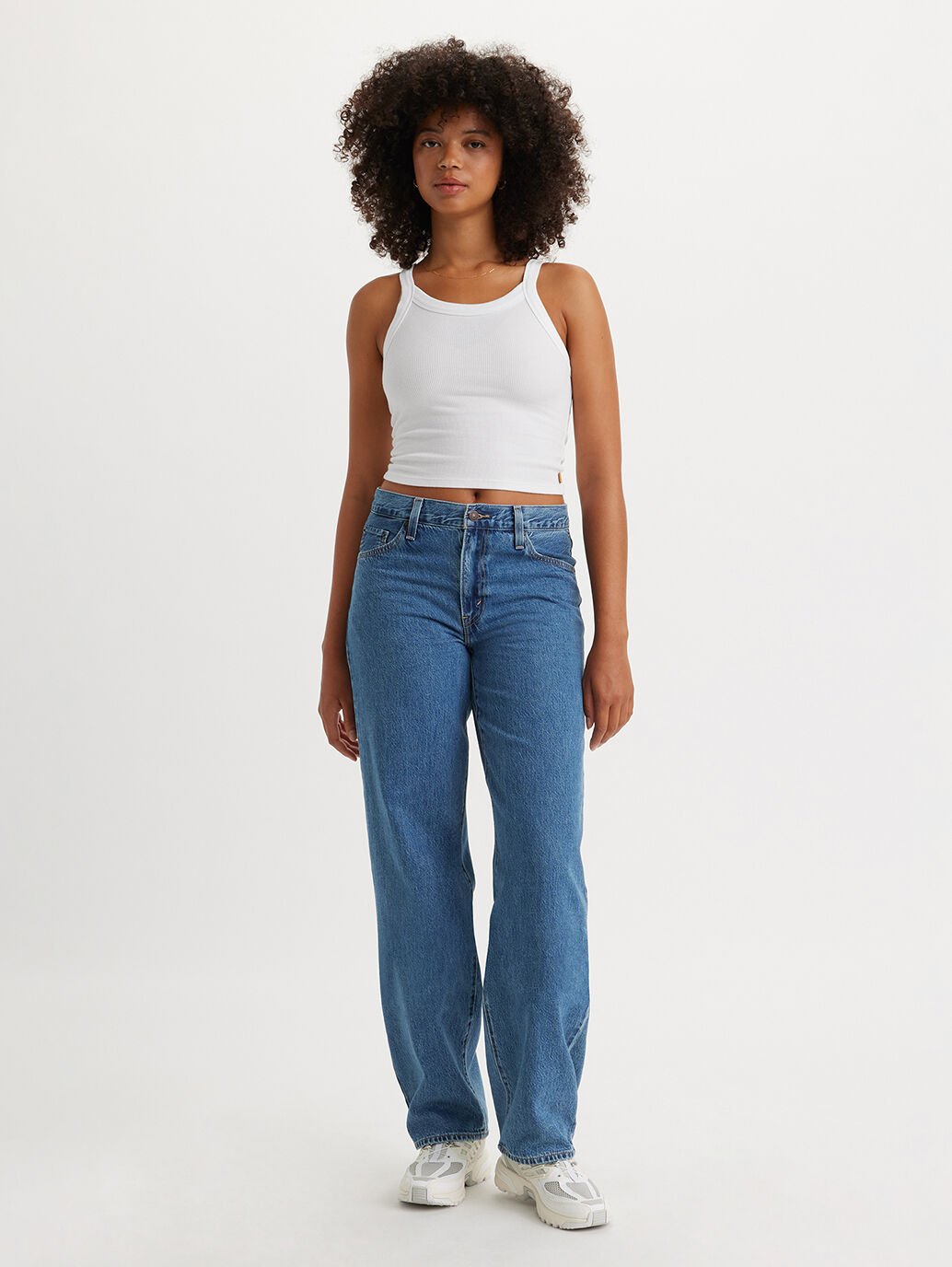 Levis Baggy Dad Hold My Purse - Med Blue - Stencil