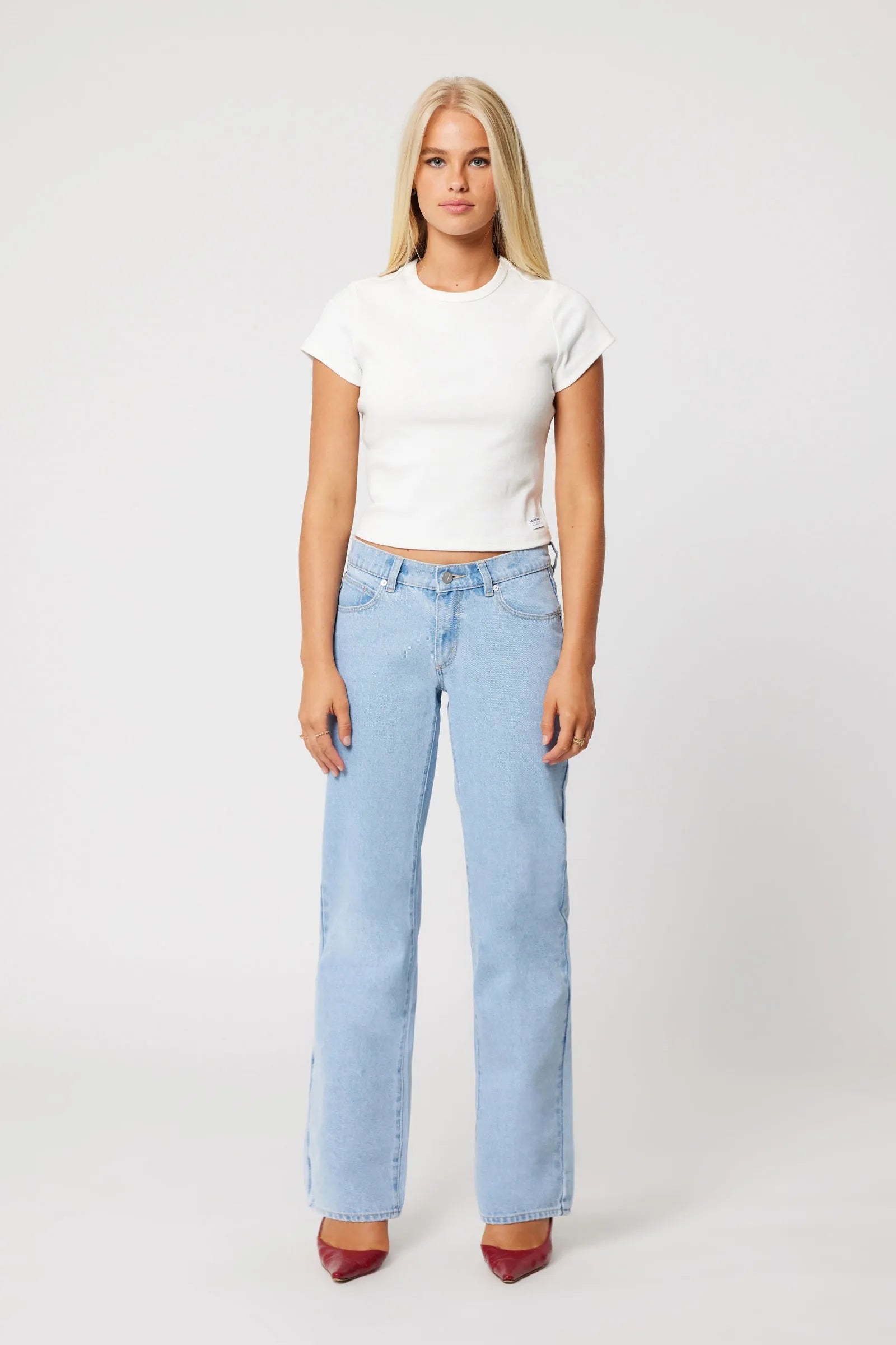 Abrand 99 Low & Wide - Kendall - Vintage Blue - Stencil