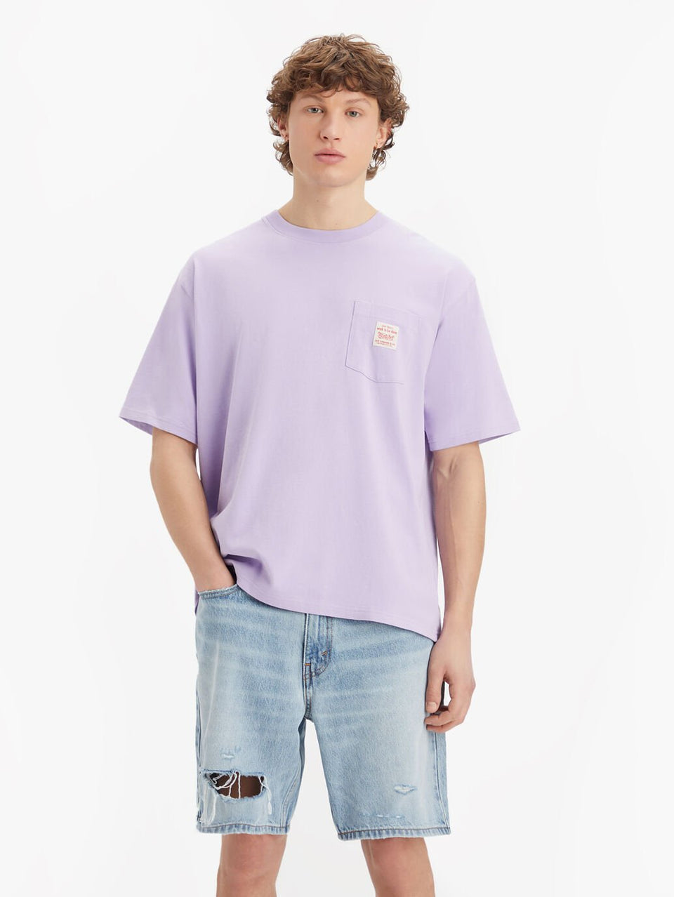 Levi's Workwear T-Shirt Purple Rose