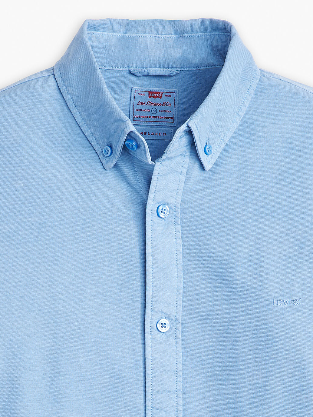 Levis Men's Authentic Button Down Shirt Allure Garment Dyed - Stencil