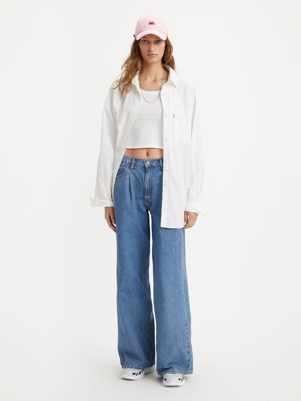 Levis Women's Baggy Dad Wide Leg Jeans Cause and Effect