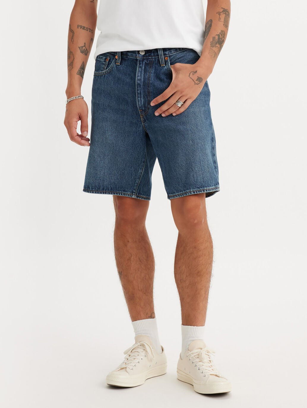 Levi's Men's 468 Stay Loose Short - Picnic and Friends Short - Stencil