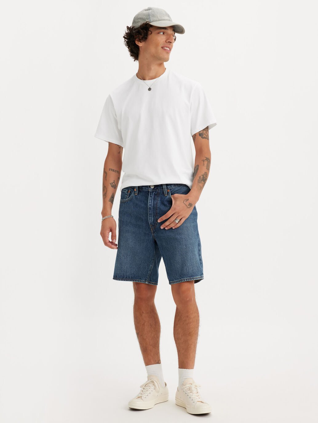 Levi's Men's 468 Stay Loose Short - Picnic and Friends Short - Stencil