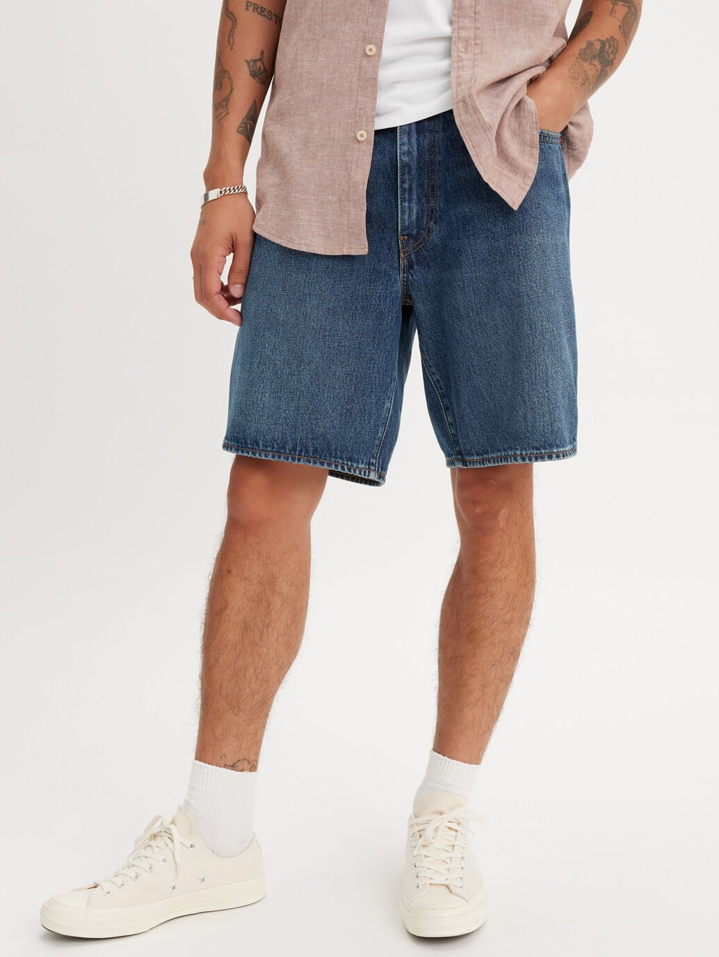 Levi's Men's 468 Stay Loose Short - Picnic and Friends Short - Stencil
