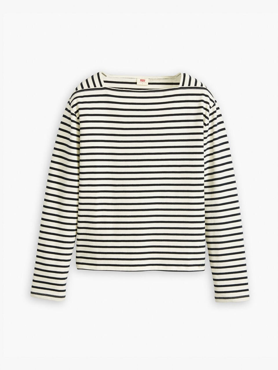 Levis Women's Bay Sailor LS Tee - Open Water Stripe Navy Blazer