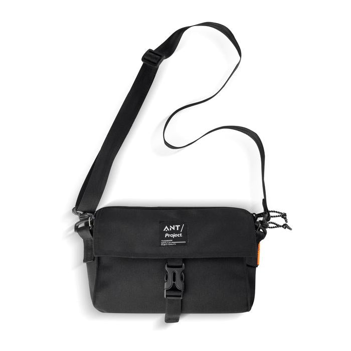 Ant Project Smith Travel Wallet Sling - Black - Stencil