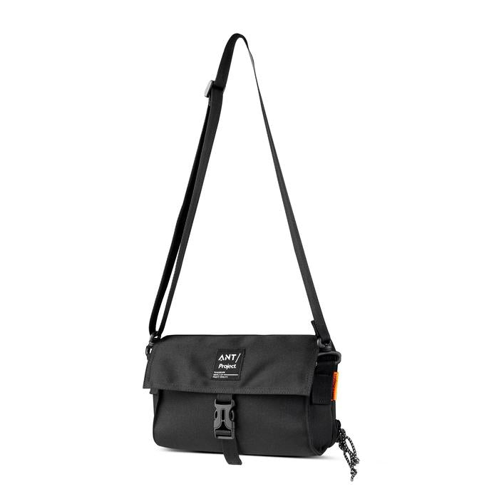 Ant Project Smith Travel Wallet Sling - Black - Stencil