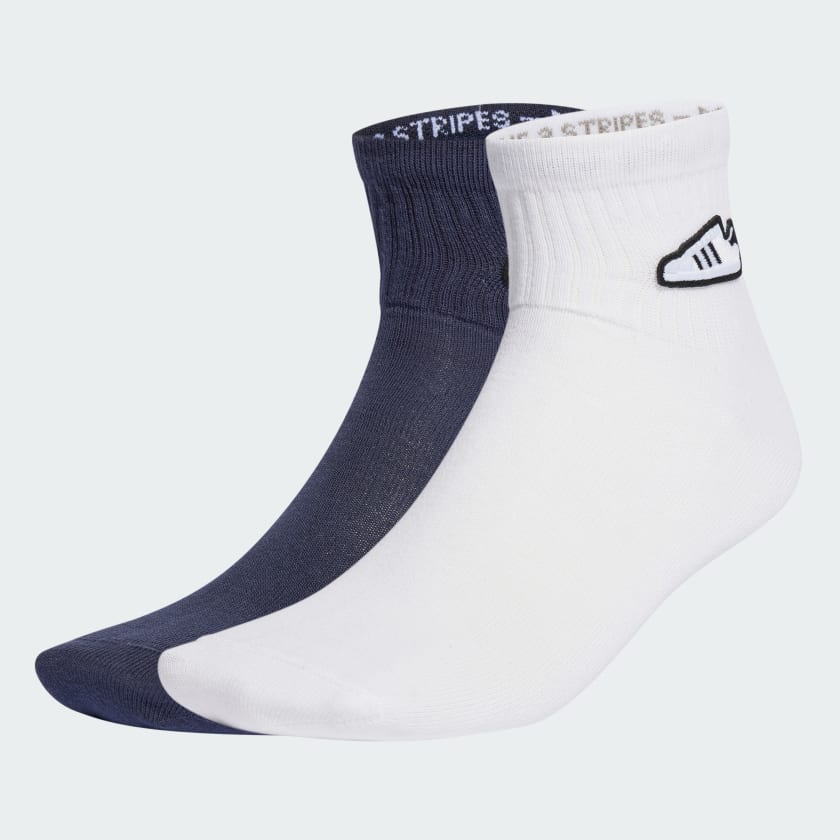 Adidas Ankle Socks 2 Pack White / Shadow Navy