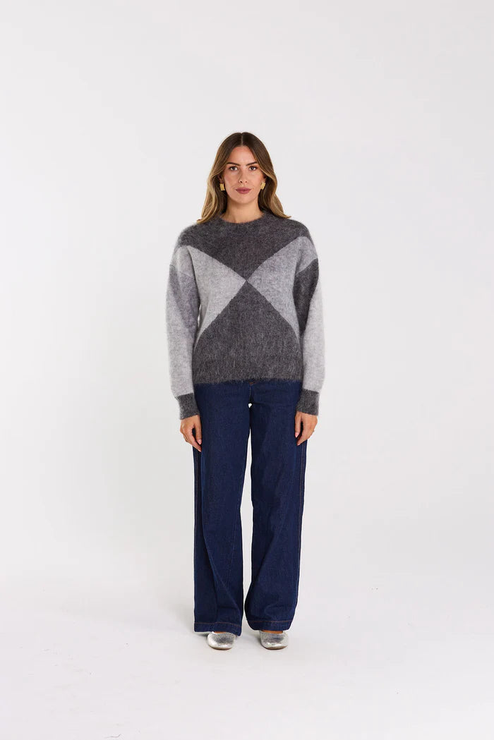 Thing Thing Astrid Jumper - Greyscale - Stencil