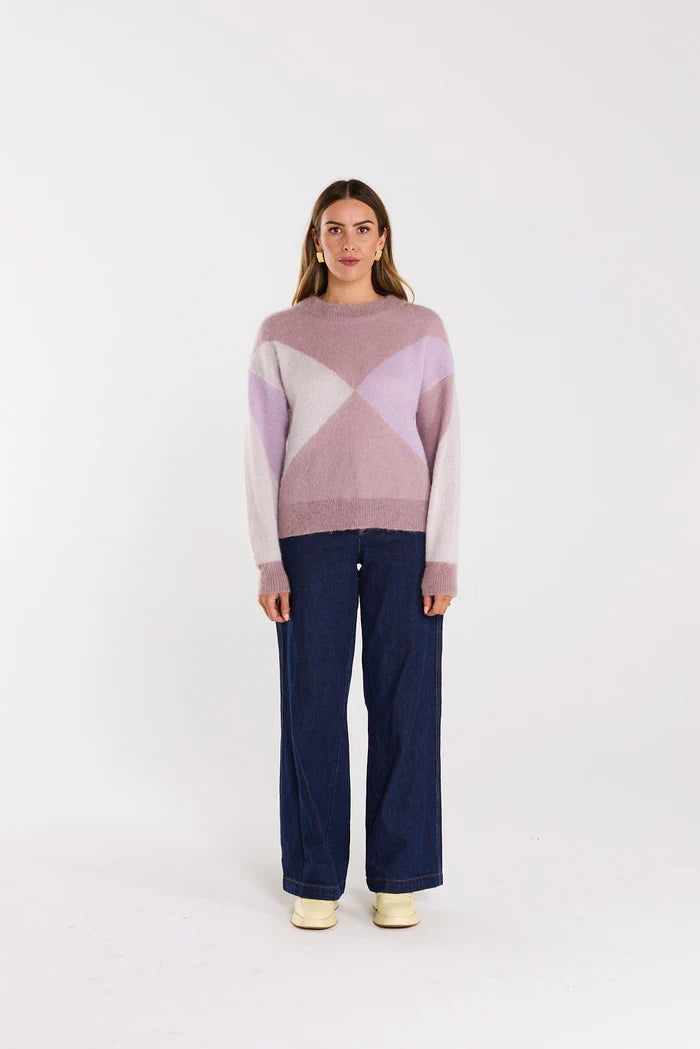 Thing Thing Astrid Jumper - Wisteria Wash - Stencil