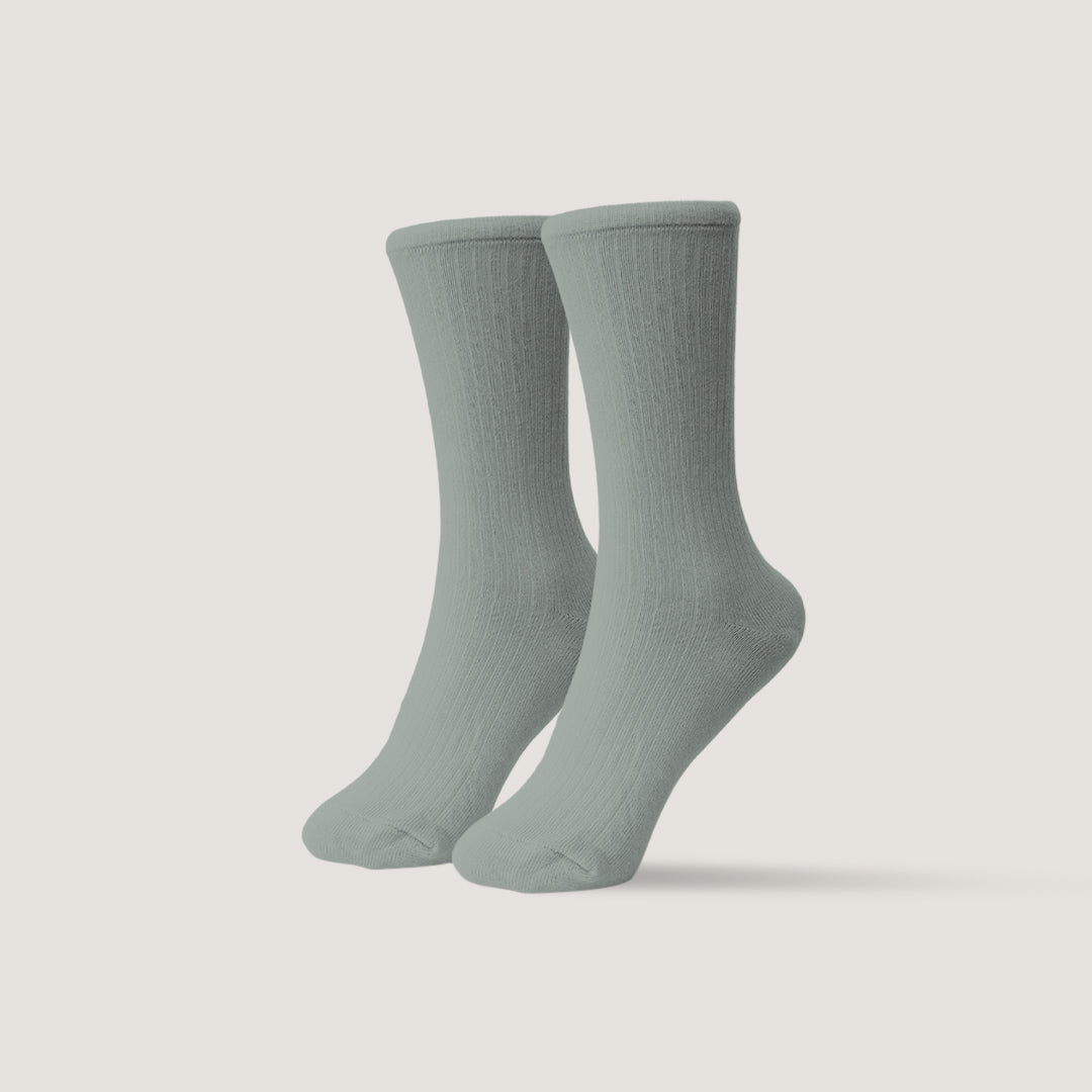 Pattent Socks - Basic 2 Ply Grey US 8-11 - Stencil