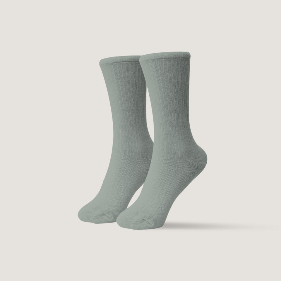 Pattent Socks - Basic 2 Ply Grey US 8-11