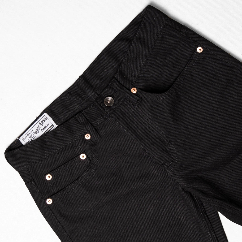 PMD & Co Work Pants Selvedge Accent Slim Fit Black - Stencil