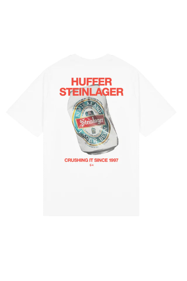 Huffer Block Tee 220/Crushed - Chalk