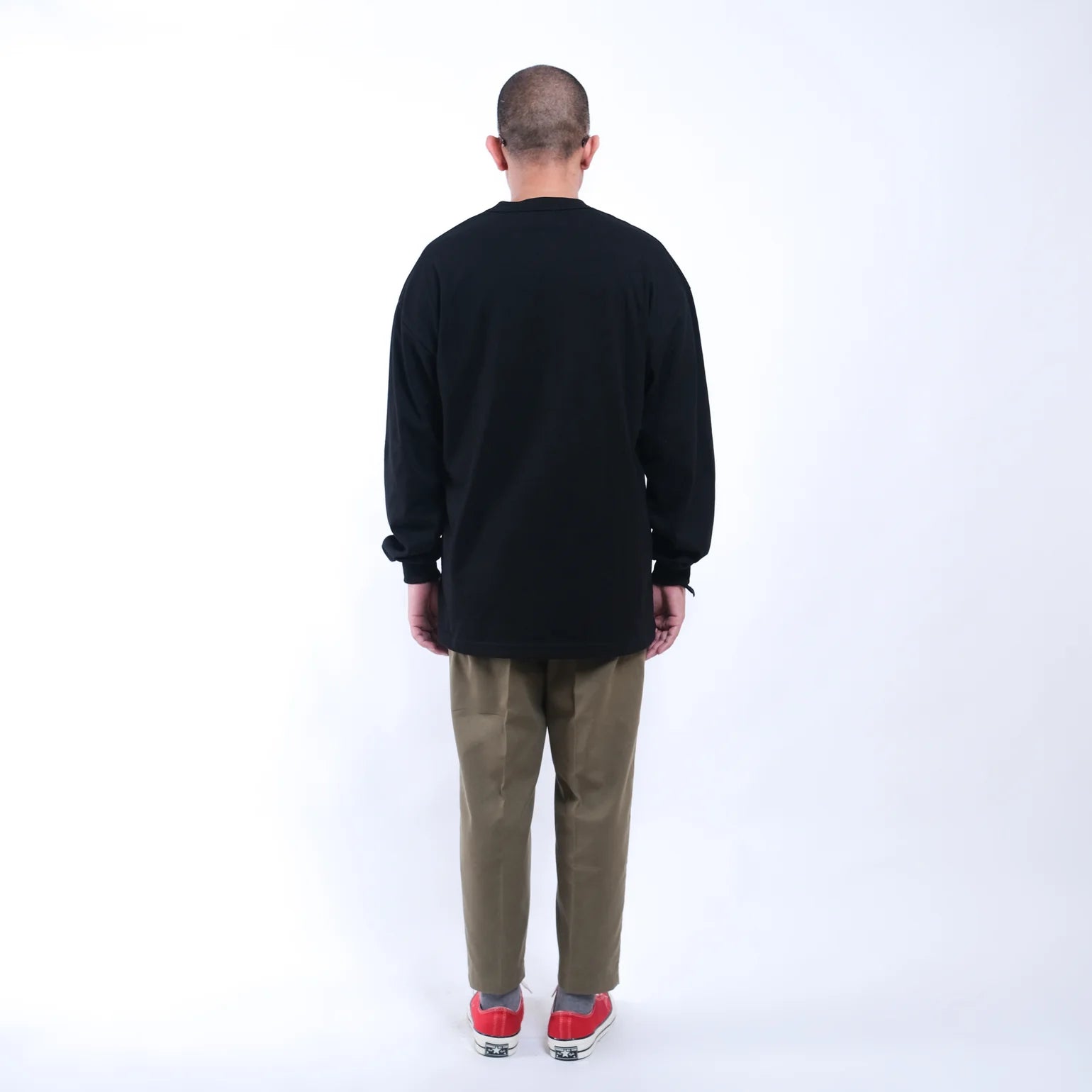 Paper New Heavy Tee - Long Black - Stencil