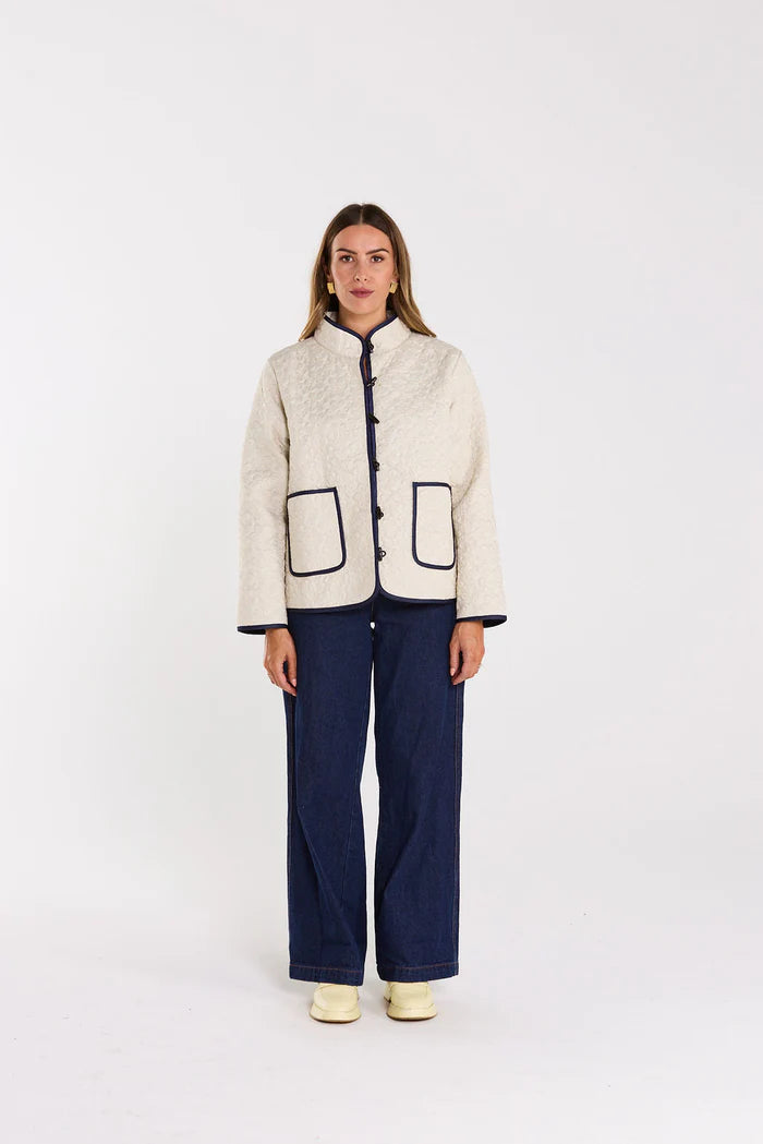 Thing Thing Debut Jacket - Milky Bar - Stencil