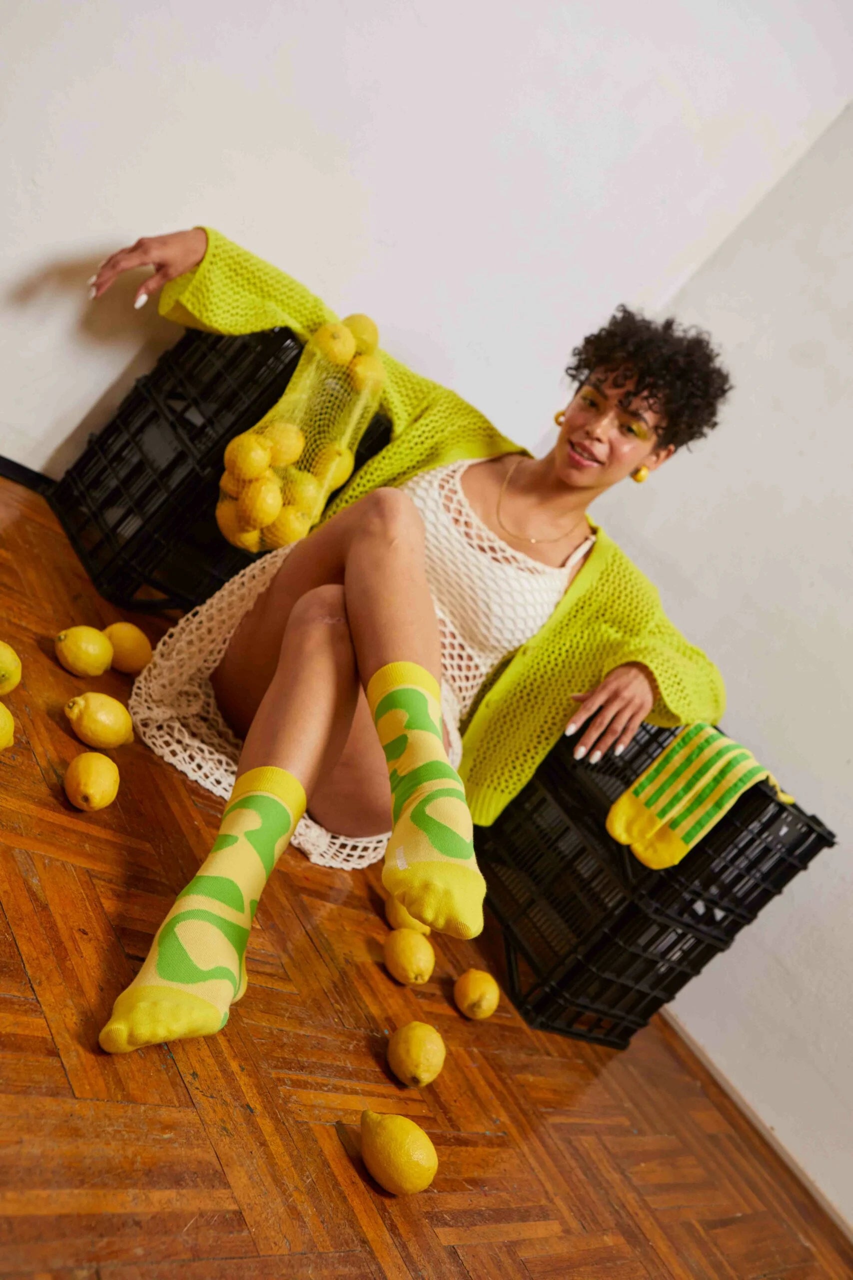 Eat My Socks - Fresh Lemons - 2 Pairs - Stencil