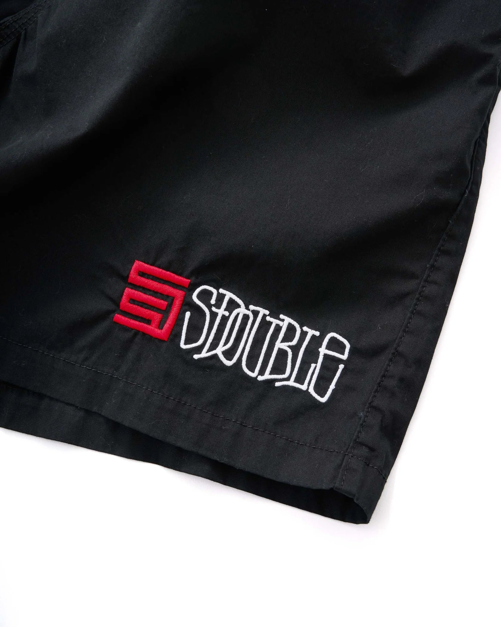 S-Double Timeless Poplin Volley Short - Overdye Black