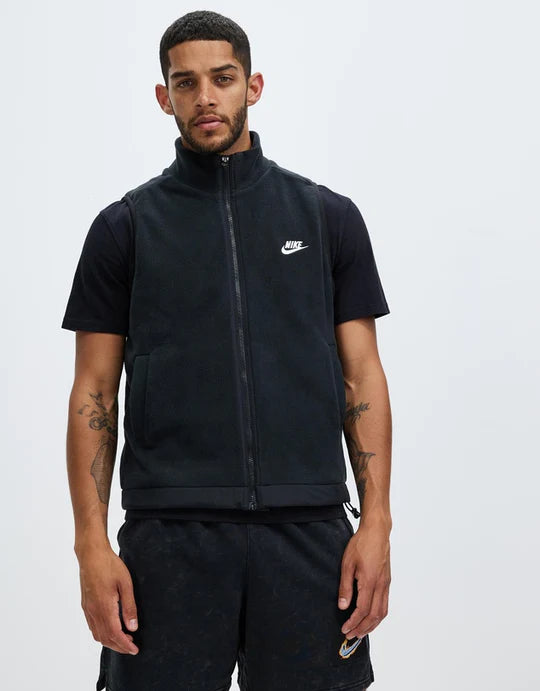 Nike Men's Fleece Winter Vest -  Black/Sail