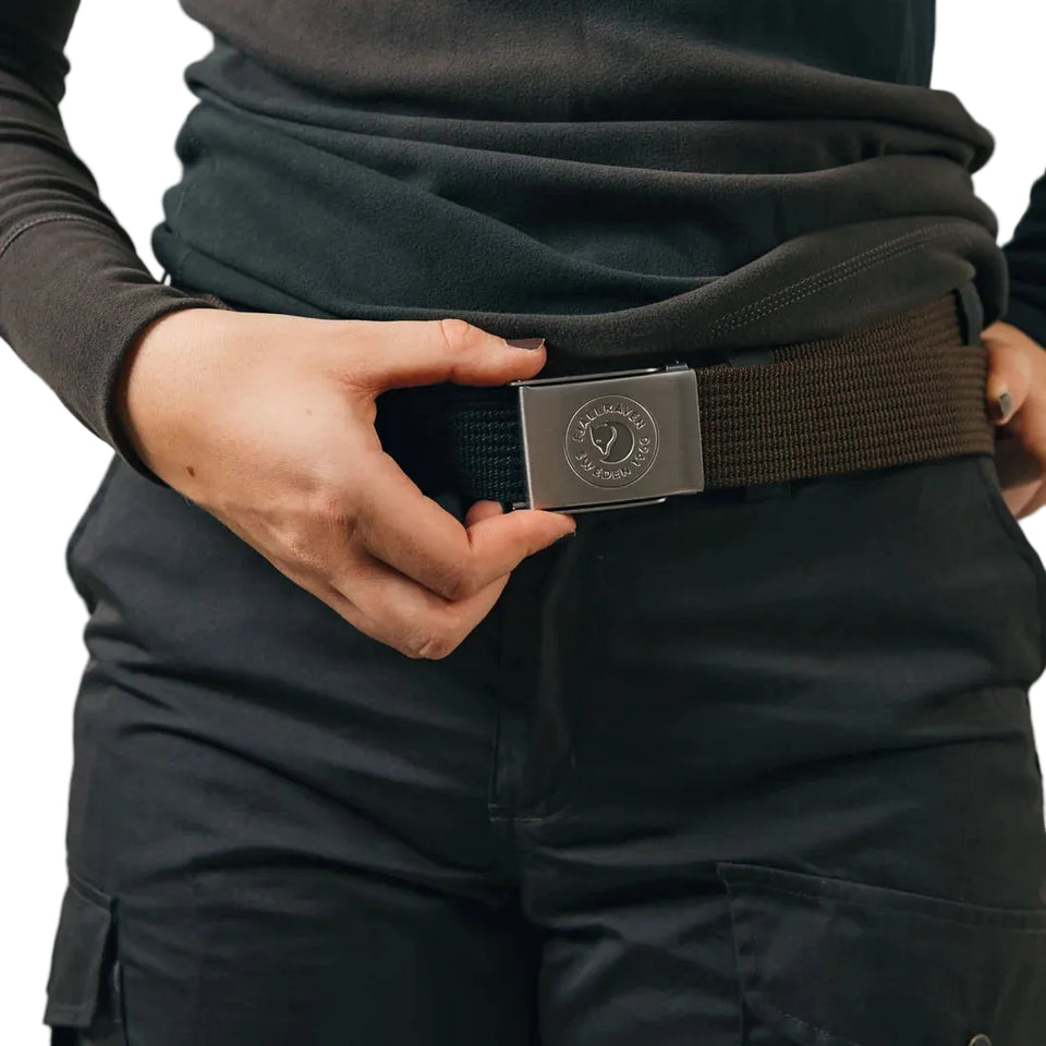 Fjallraven 1960 Logo Belt - 633 Dark Olive - Stencil