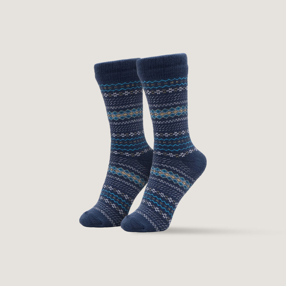 Pattent Socks - Helma Blue US 6-9