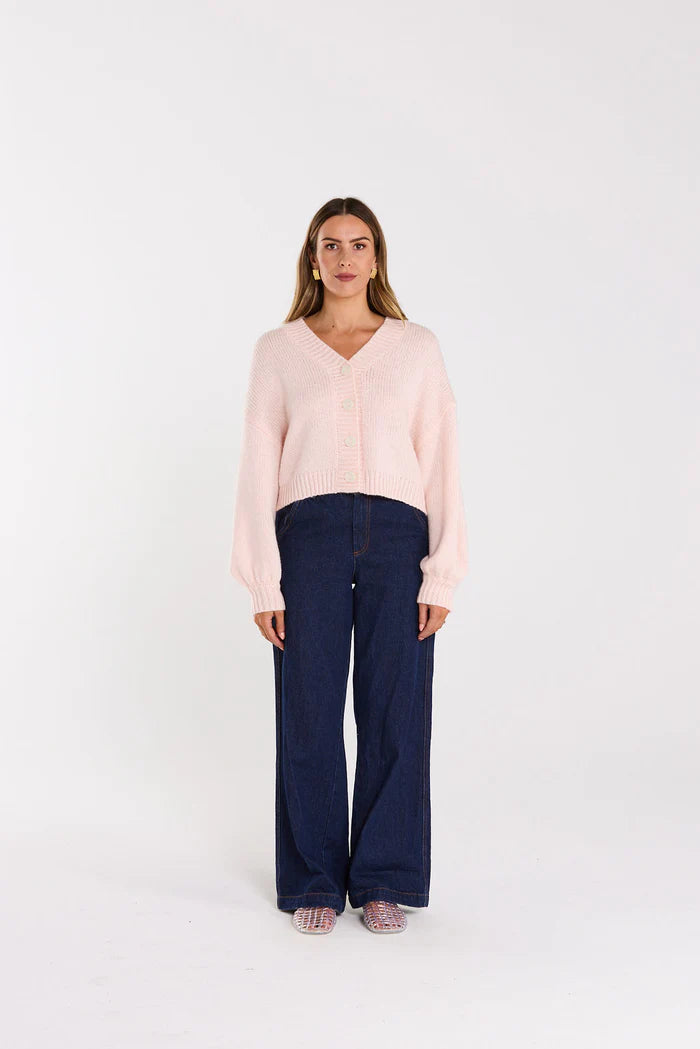 Thing Thing Huddle Cardigan - Milkshake - Stencil