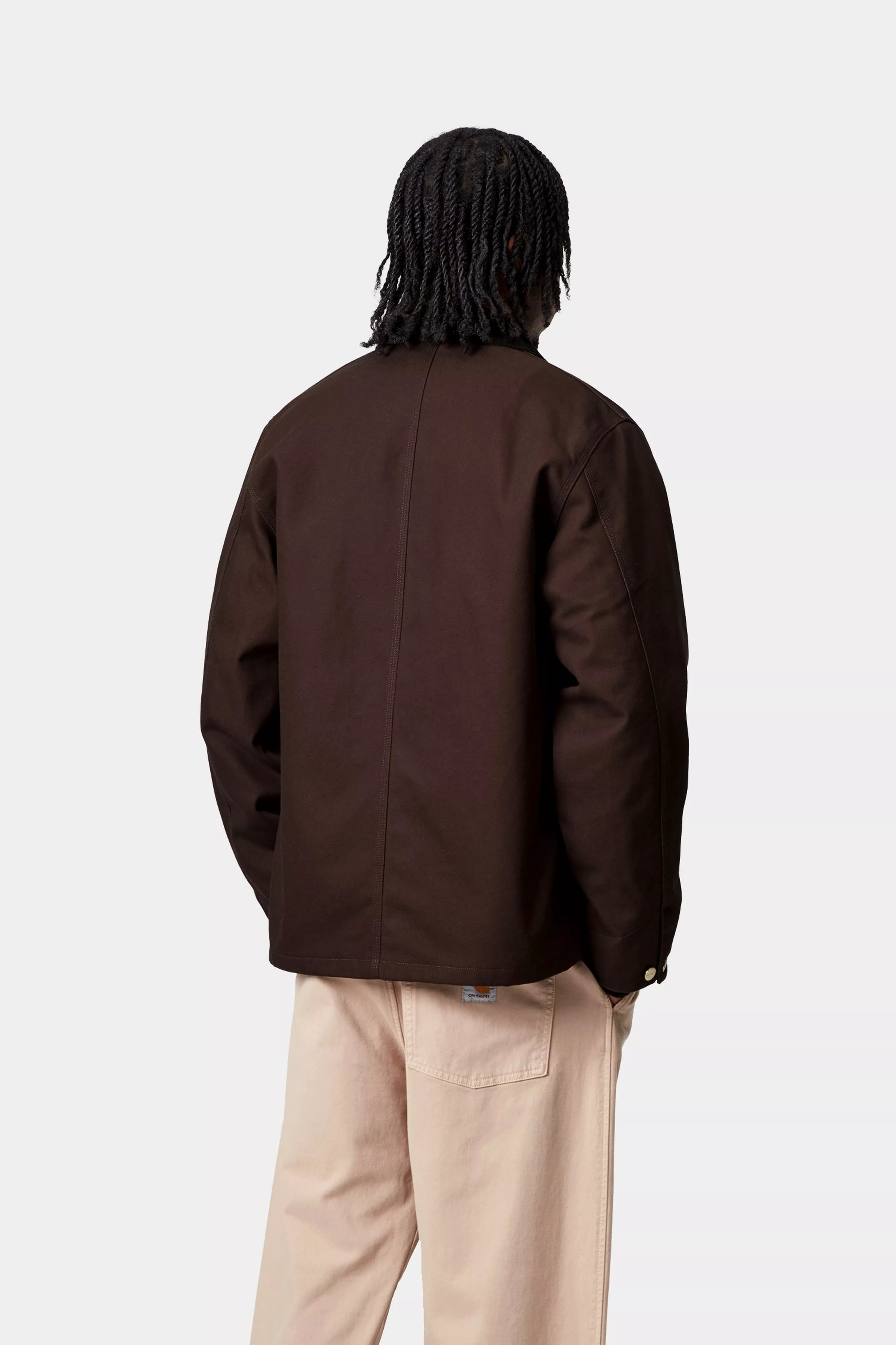 Carhartt Michigan Coat - Tobacco / Black Rigid - Blanket Lined - Stencil