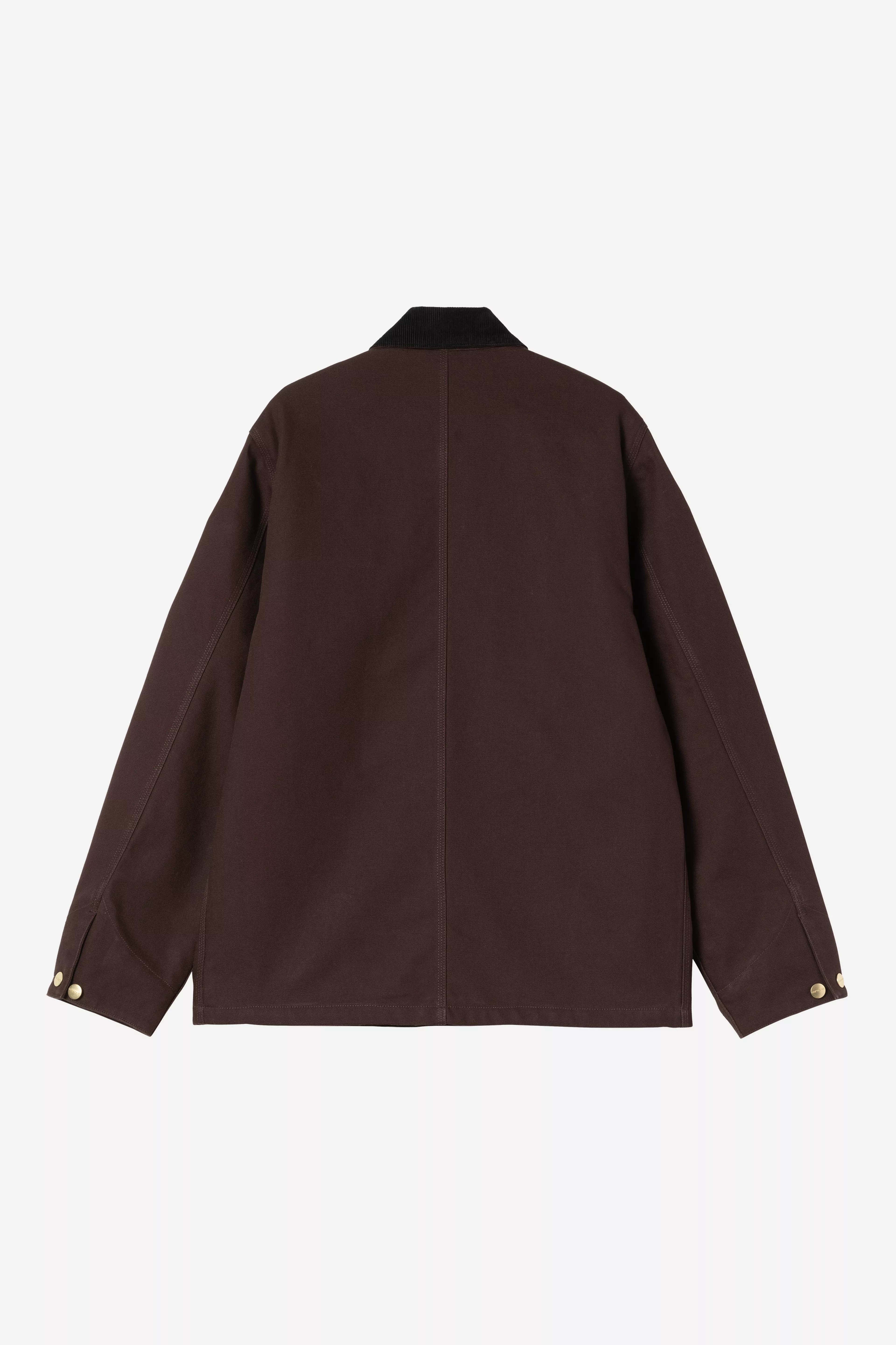 Carhartt Michigan Coat - Tobacco / Black Rigid - Blanket Lined - Stencil