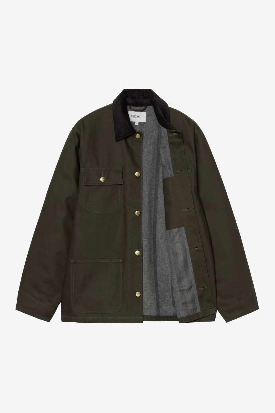 Carhartt Michigan Coat - Olive / Black Rigid - Blanket Lined