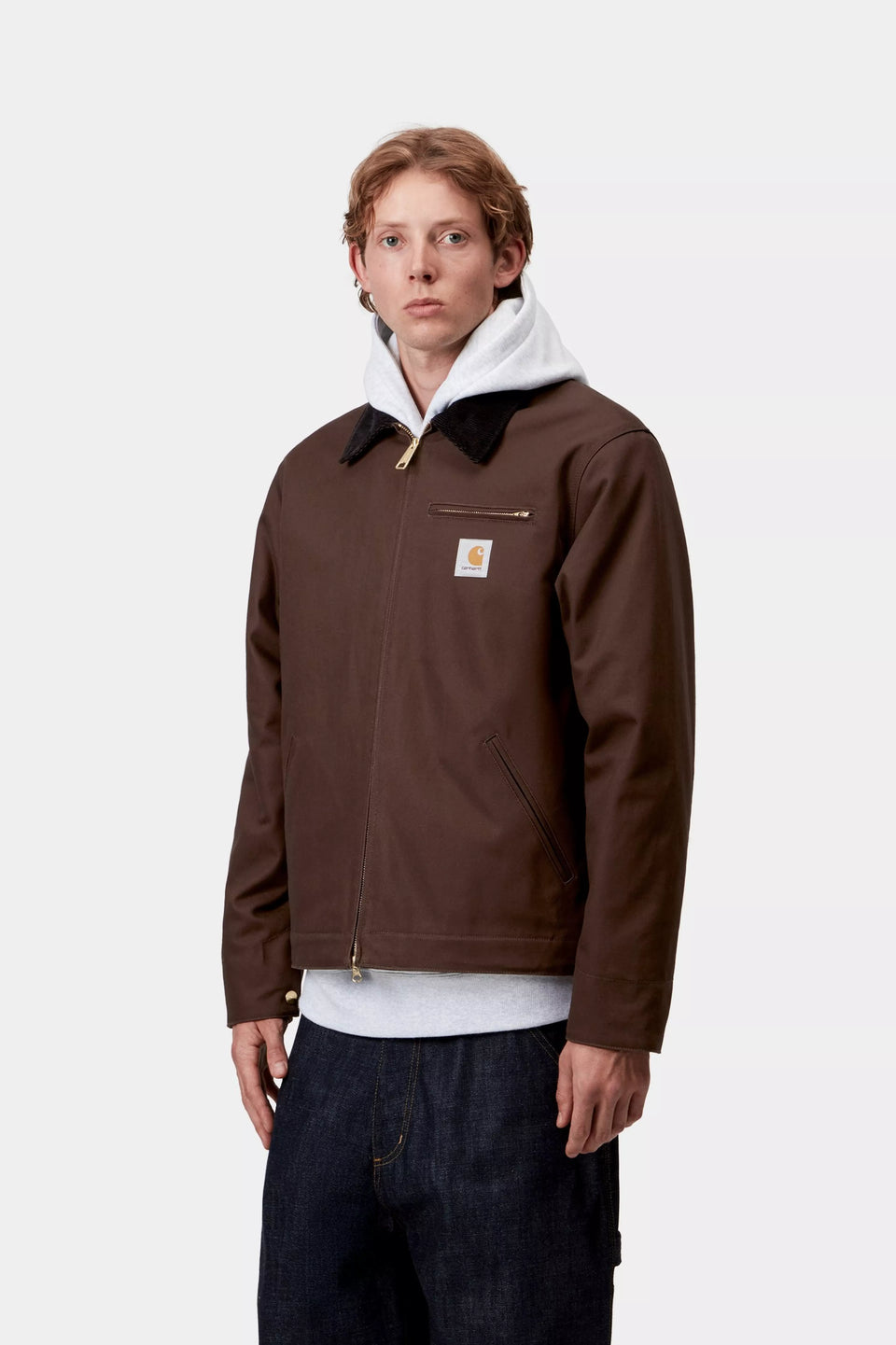 Carhartt Detroit Jacket - Tobacco / Black Rigid - Blanket Lined