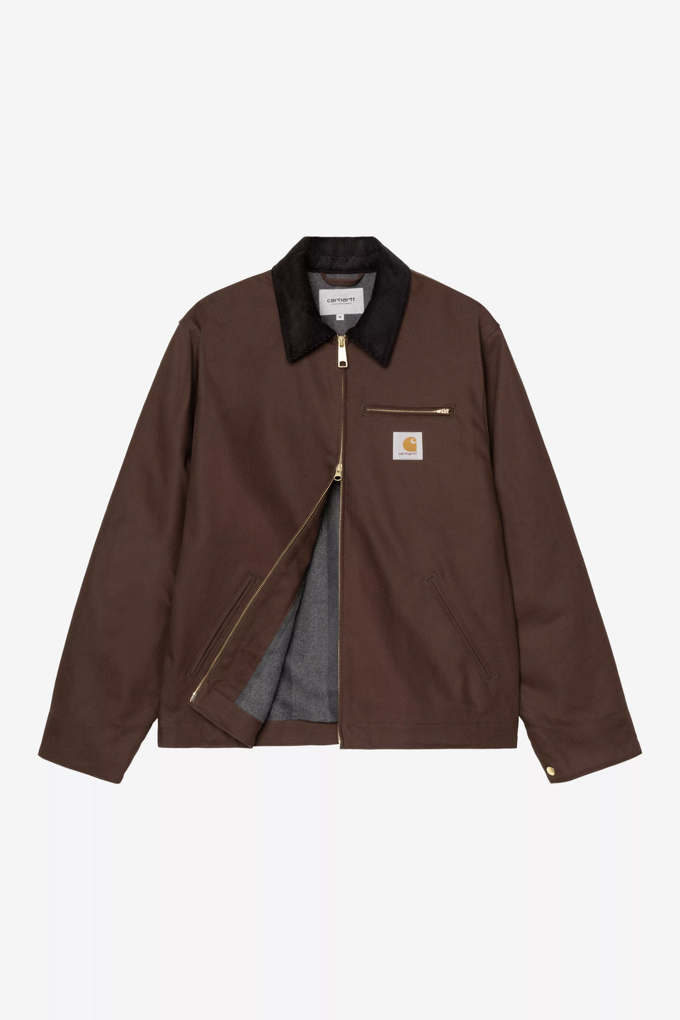 Carhartt Detroit Jacket - Tobacco / Black Rigid - Blanket Lined