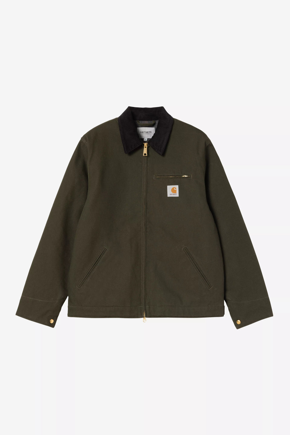 Carhartt Detroit Jacket - Olive / Black Rigid - Blanket Lined
