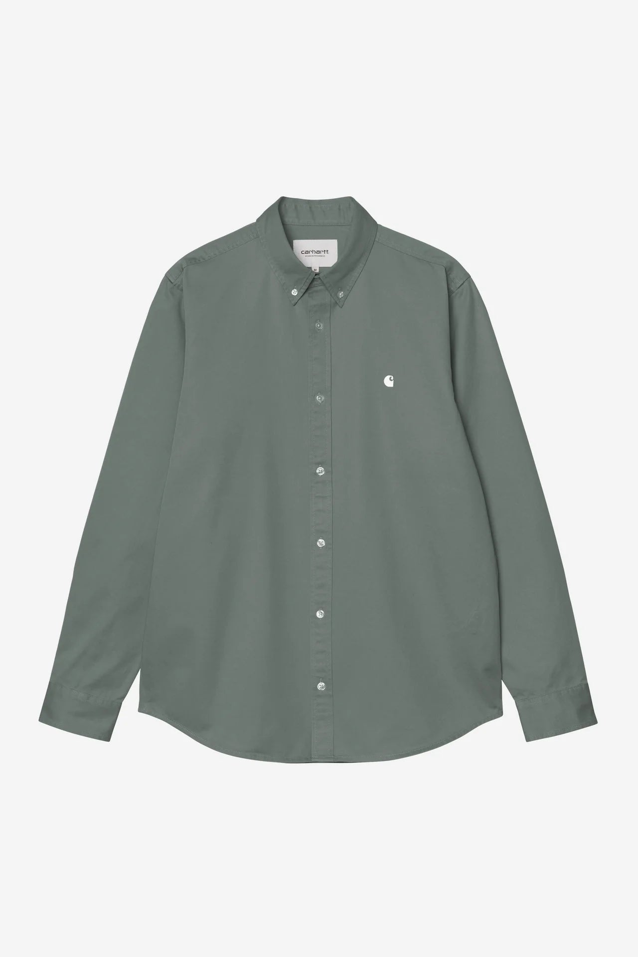 Carhartt L/S Madison Shirt - Velvet Geen/White - Stencil