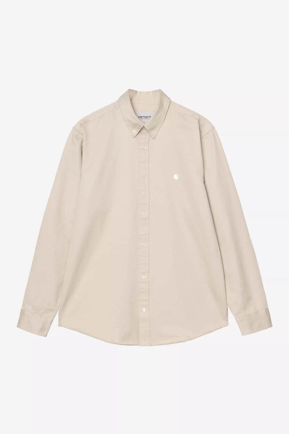 Carhartt L/S Madison Shirt - Stone / White