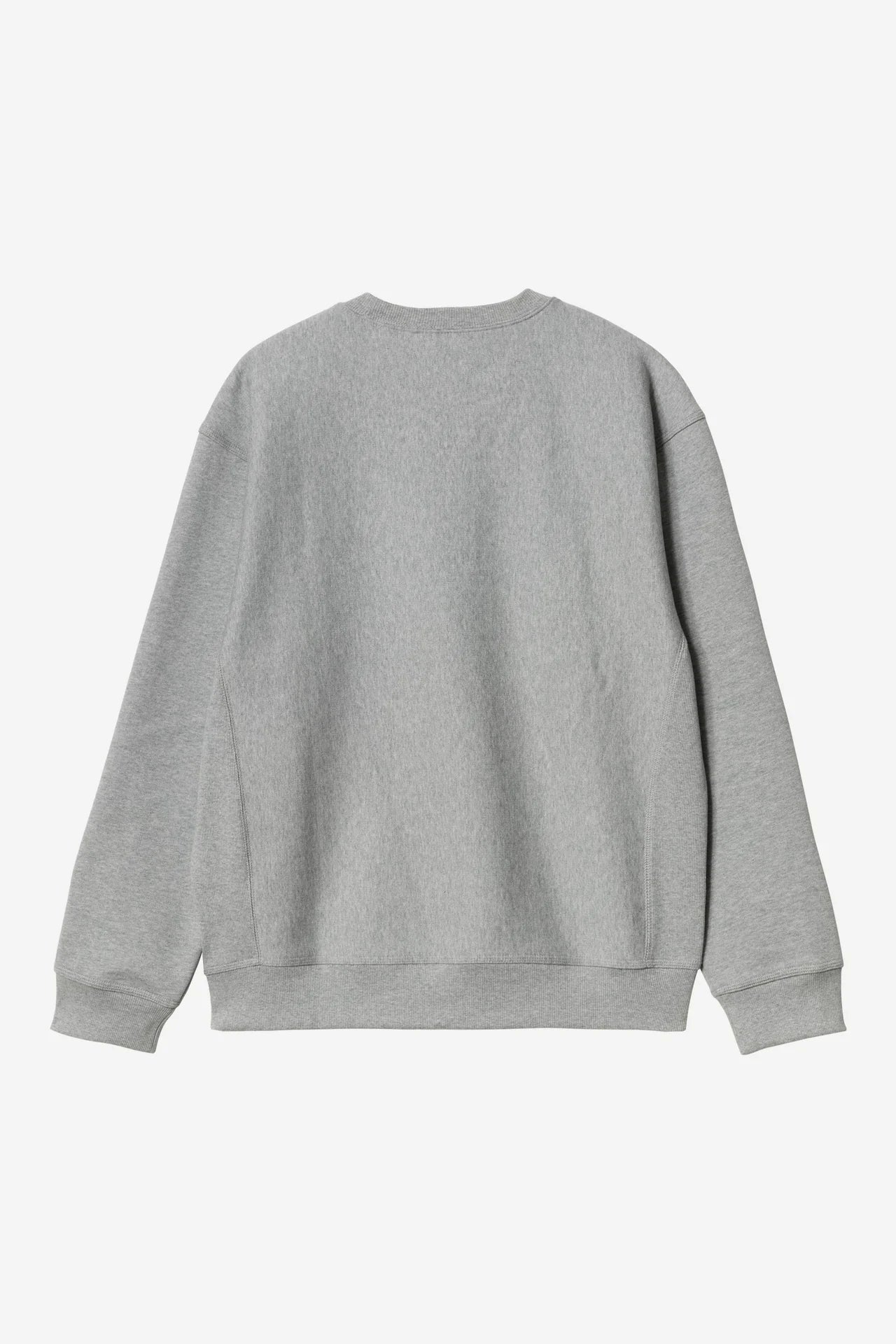 Carhartt American Script Sweat - Grey Heather - Stencil