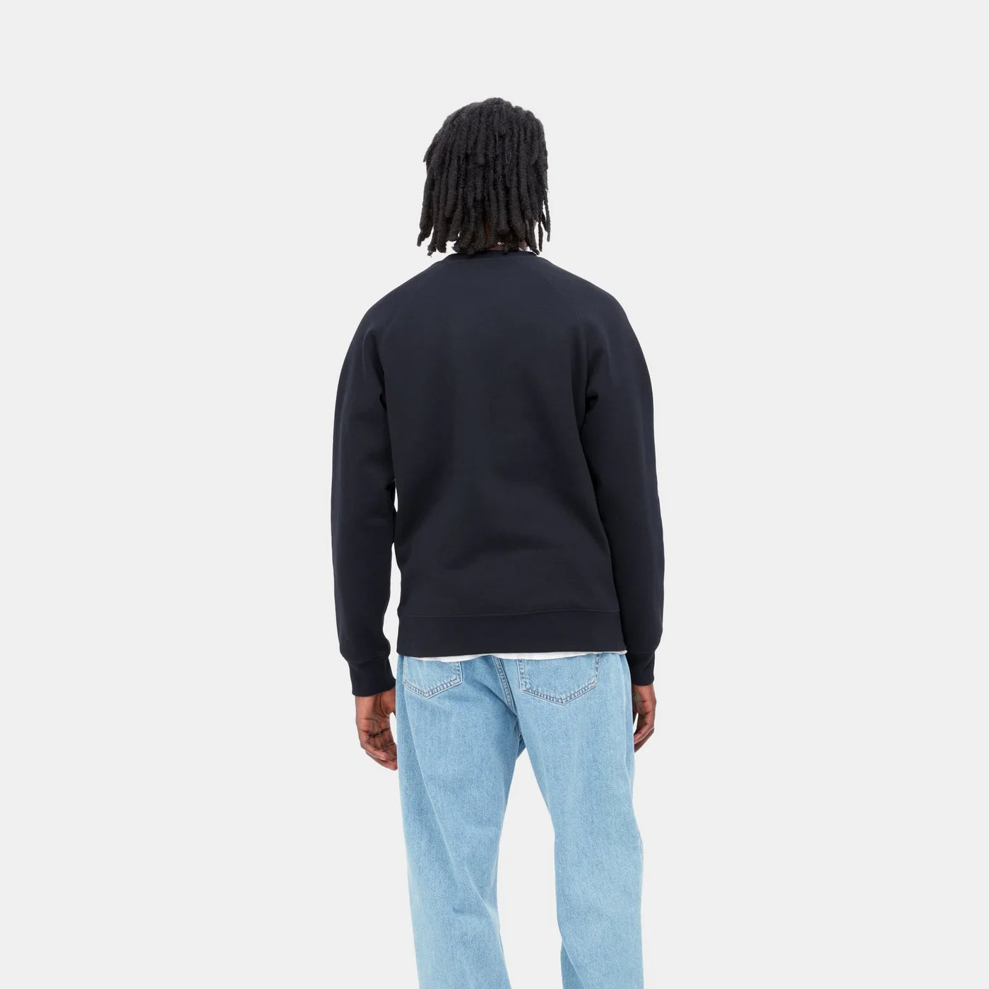 Carhartt Chase Sweat Dark Navy/ Gold - Stencil