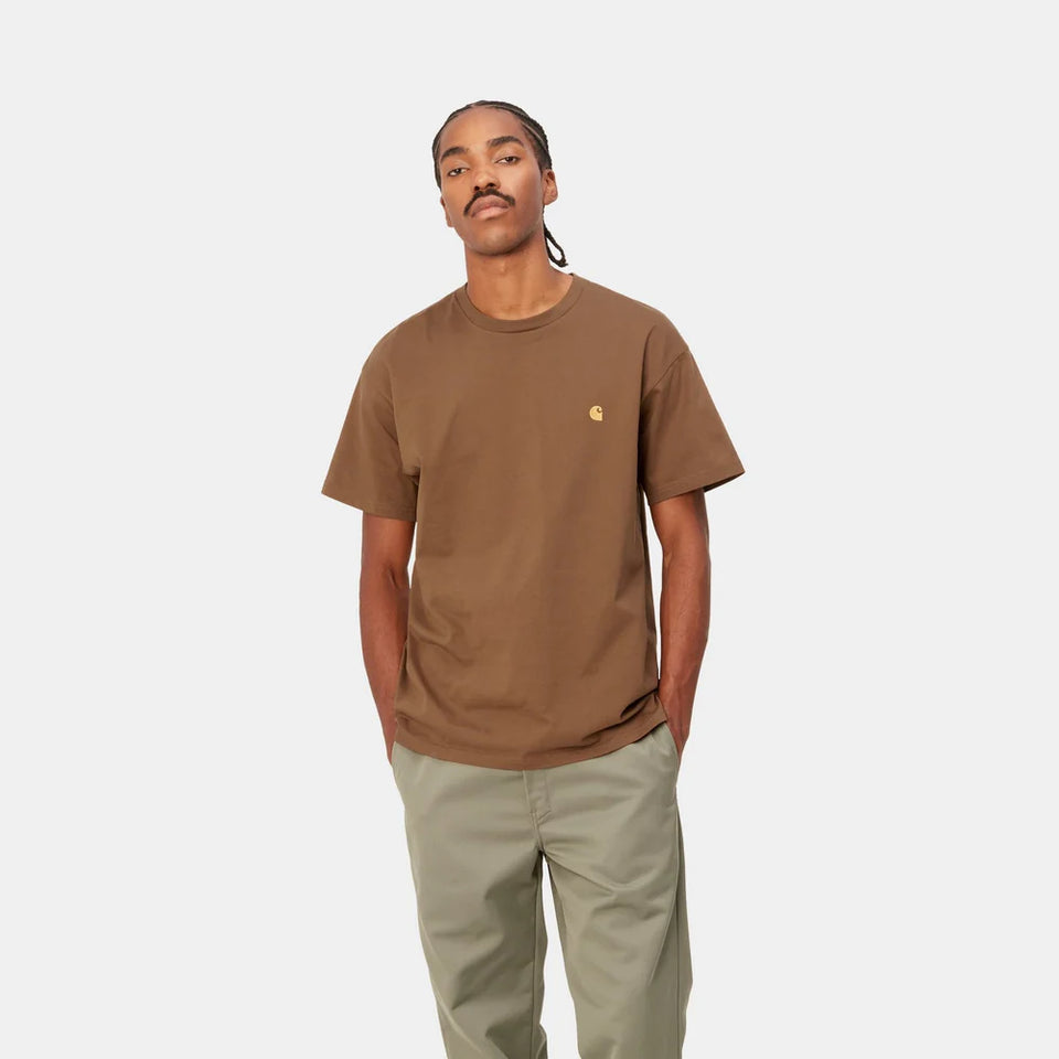 Carhartt S/S Chase T-Shirt Tamarind / Gold