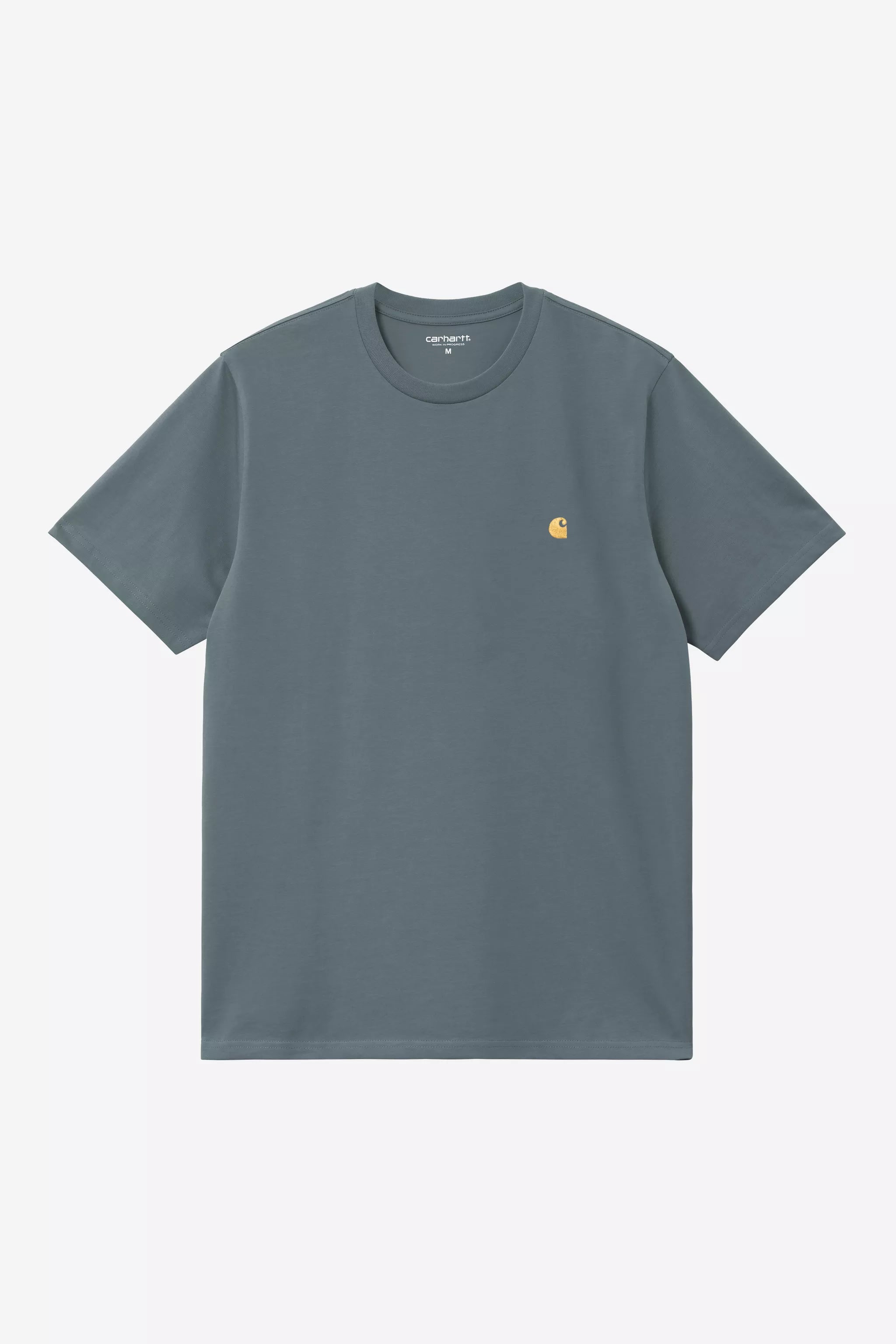 Carhartt S/S Chase T-Shirt - Cozy Blue / Gold - Stencil