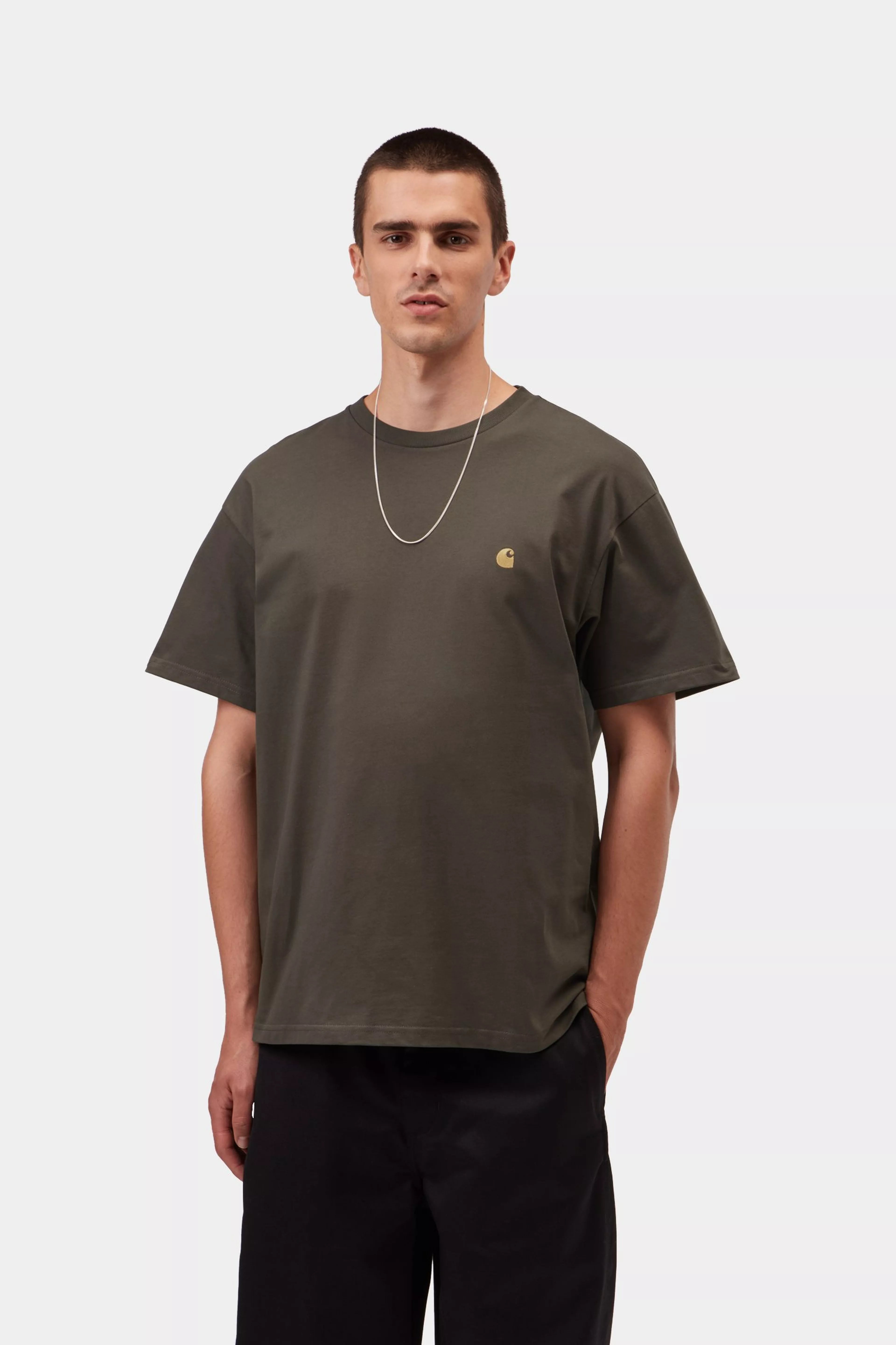 Carhartt S/S Chase T-Shirt - Shungite / Gold