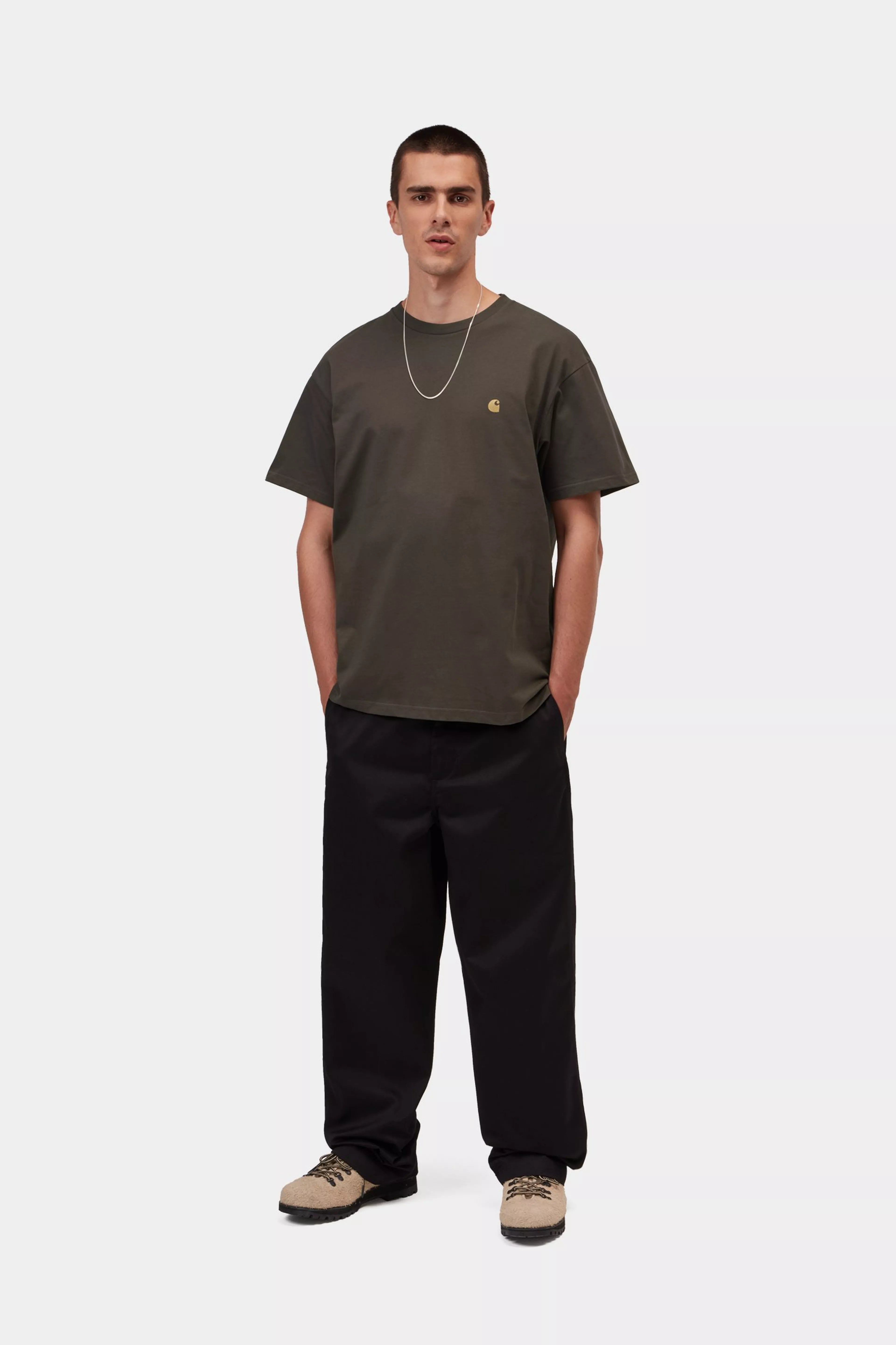 Carhartt S/S Chase T-Shirt - Shungite / Gold