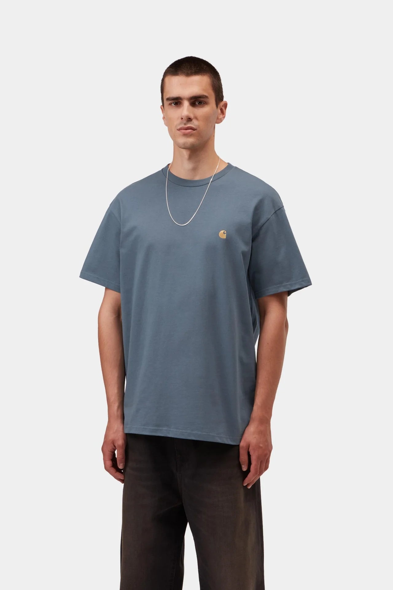 Carhartt S/S Chase T-Shirt - Icesheet/Gold