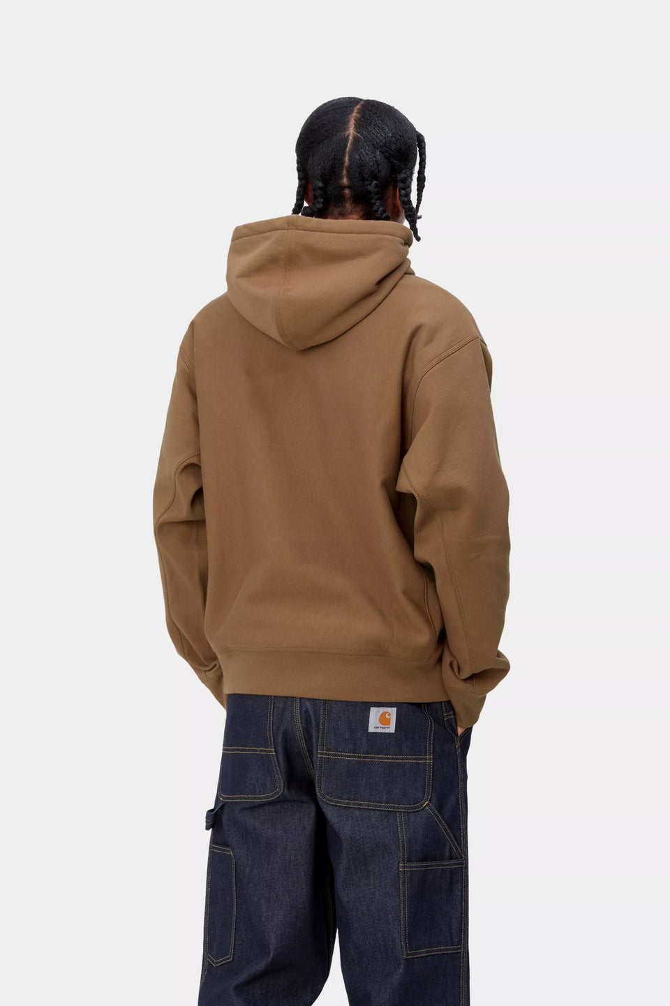 Carhartt Hooded American Script Sweat - Hamilton Brown