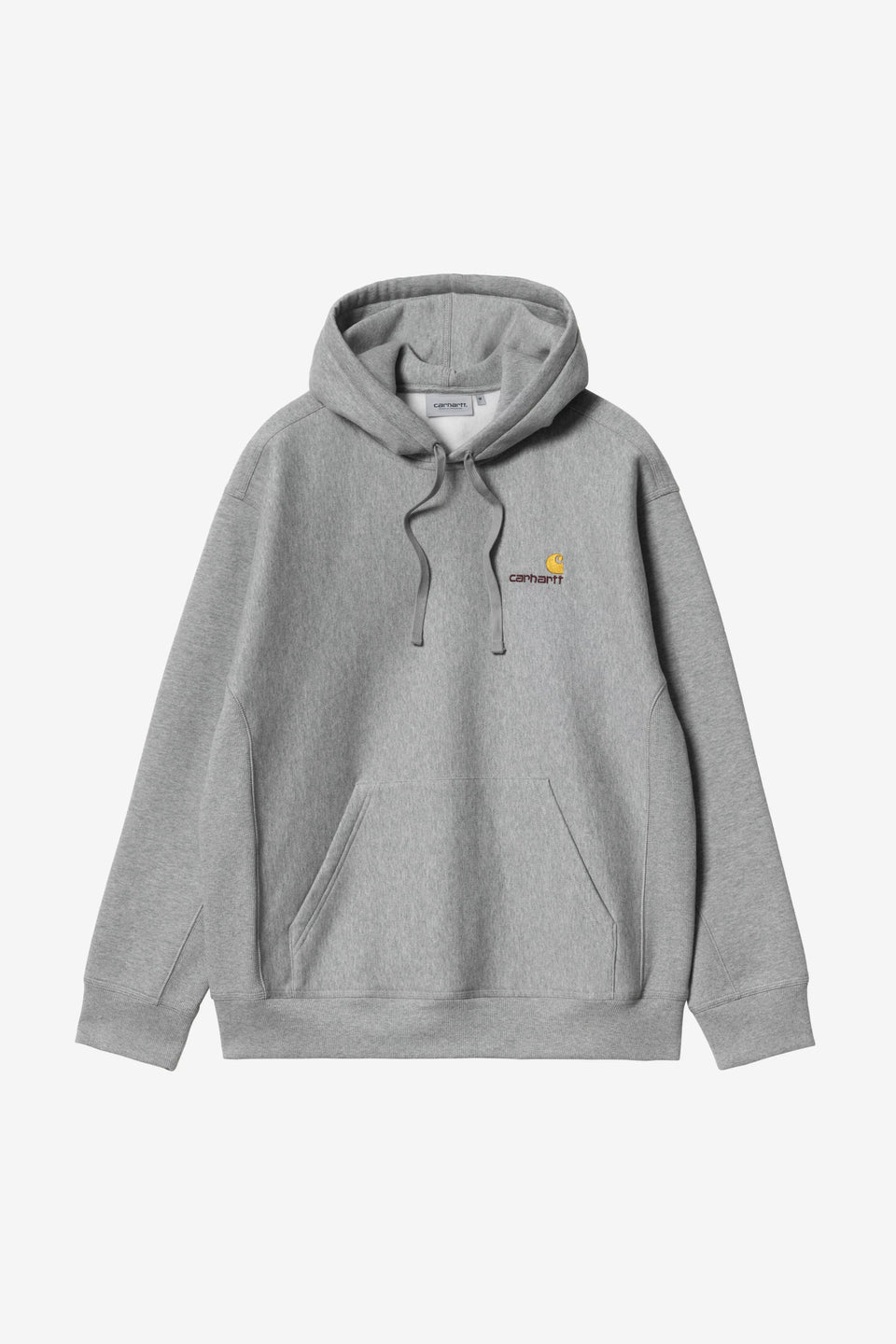 Carhartt Hooded American Script Sweat - Grey Heather