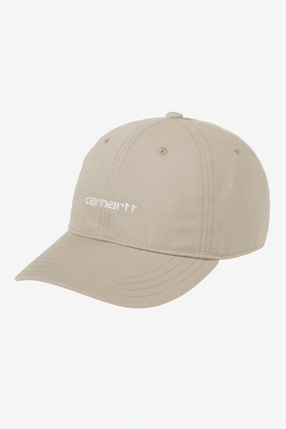 Carhartt Canvas Script Cap - Fleur de Sel / White