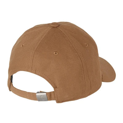 Carhartt Canvas Script Cap - WIP Hamilton Brown/Black